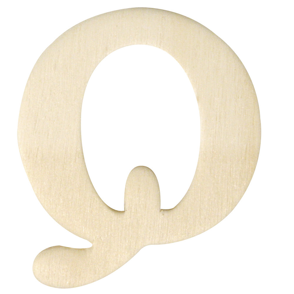 Naam letters Q van hout