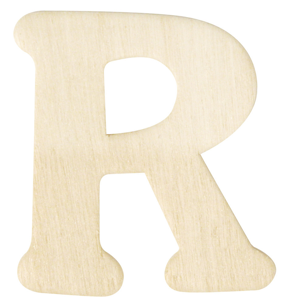 Naam letters R van hout