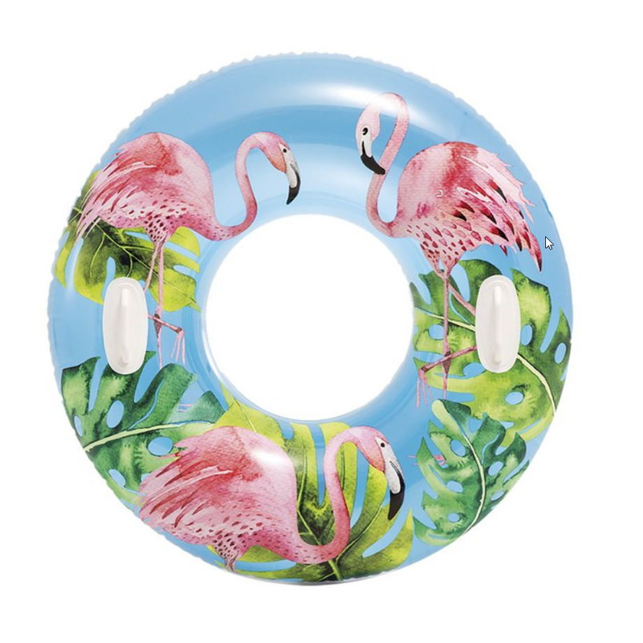 Opblaasbare flamingos zwemband-zwemring 97 cm