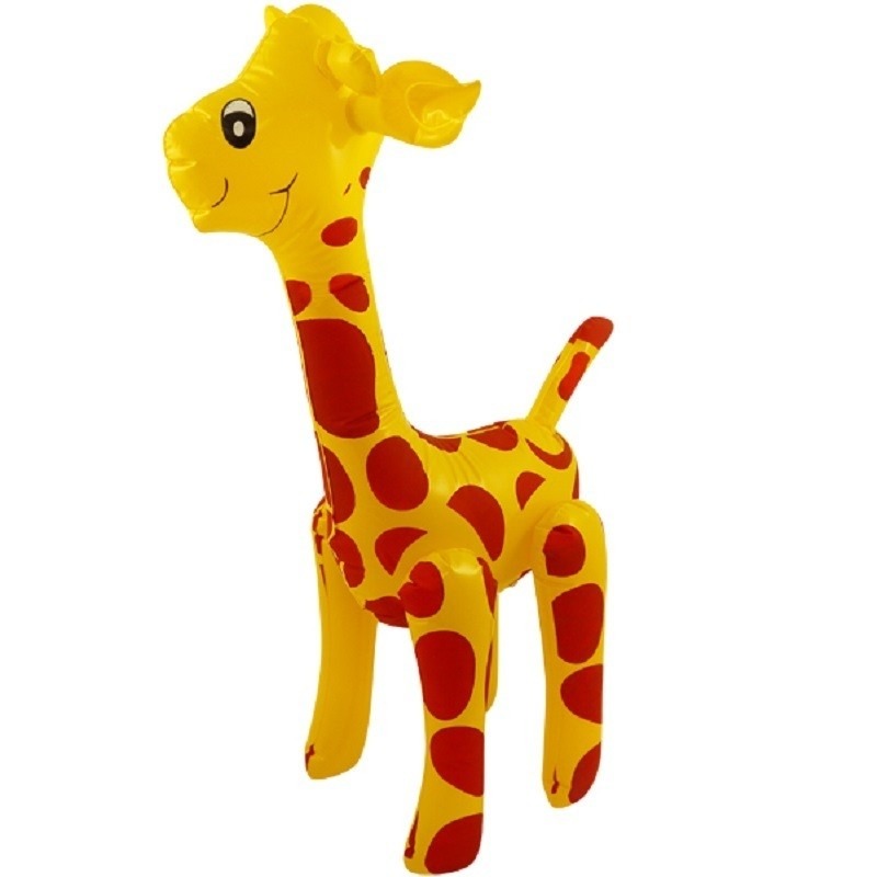 Opblaasbare giraffe 59 cm decoratie-speelgoed