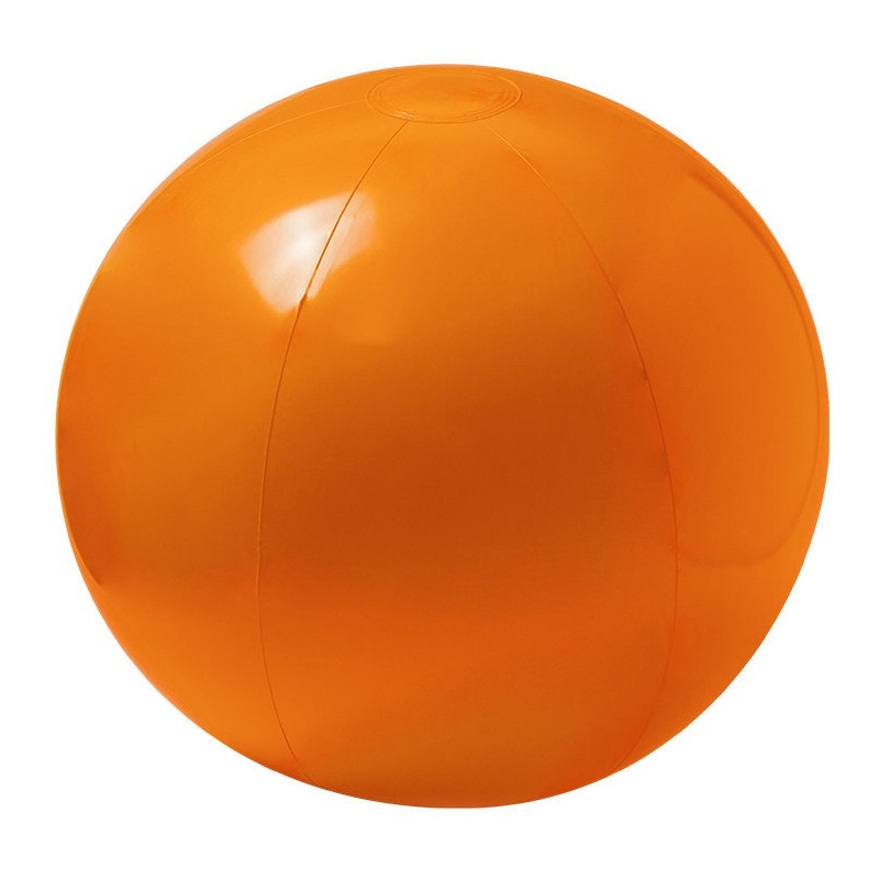 Opblaasbare strandbal extra groot plastic oranje 40 cm