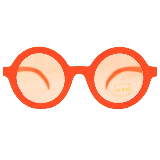 Oranje partybril voor volwassenen