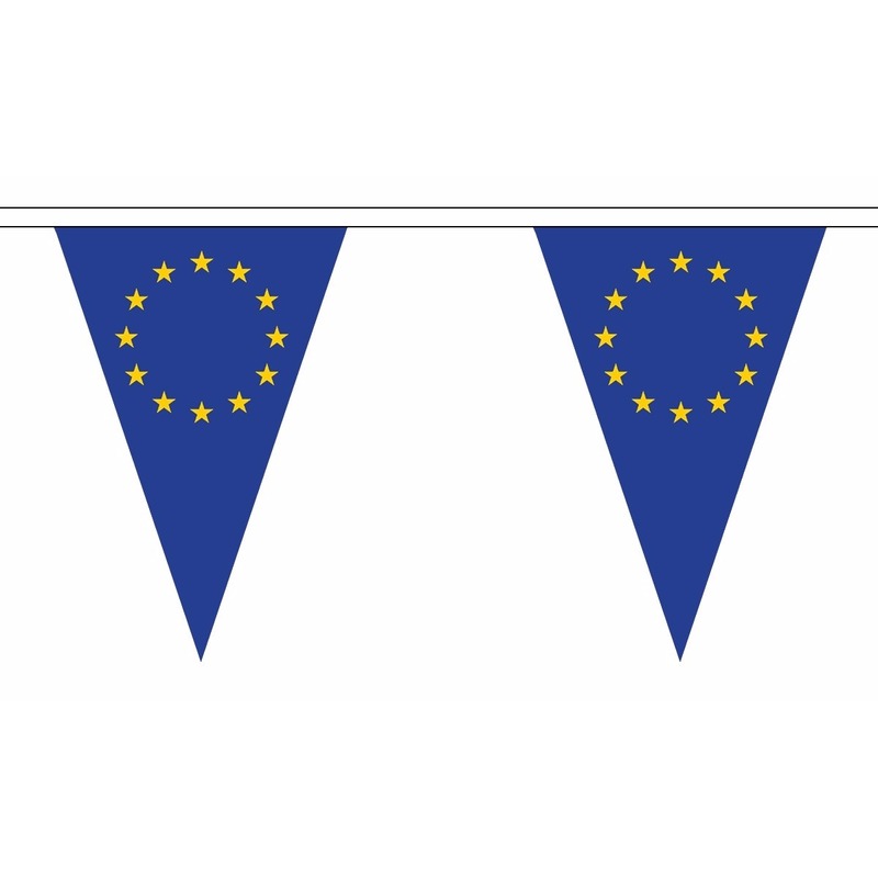 Polyester slinger met Europa vlaggetjes
