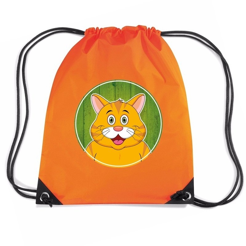 Rode katten / poes rugtas / gymtas oranje voor kinderen
