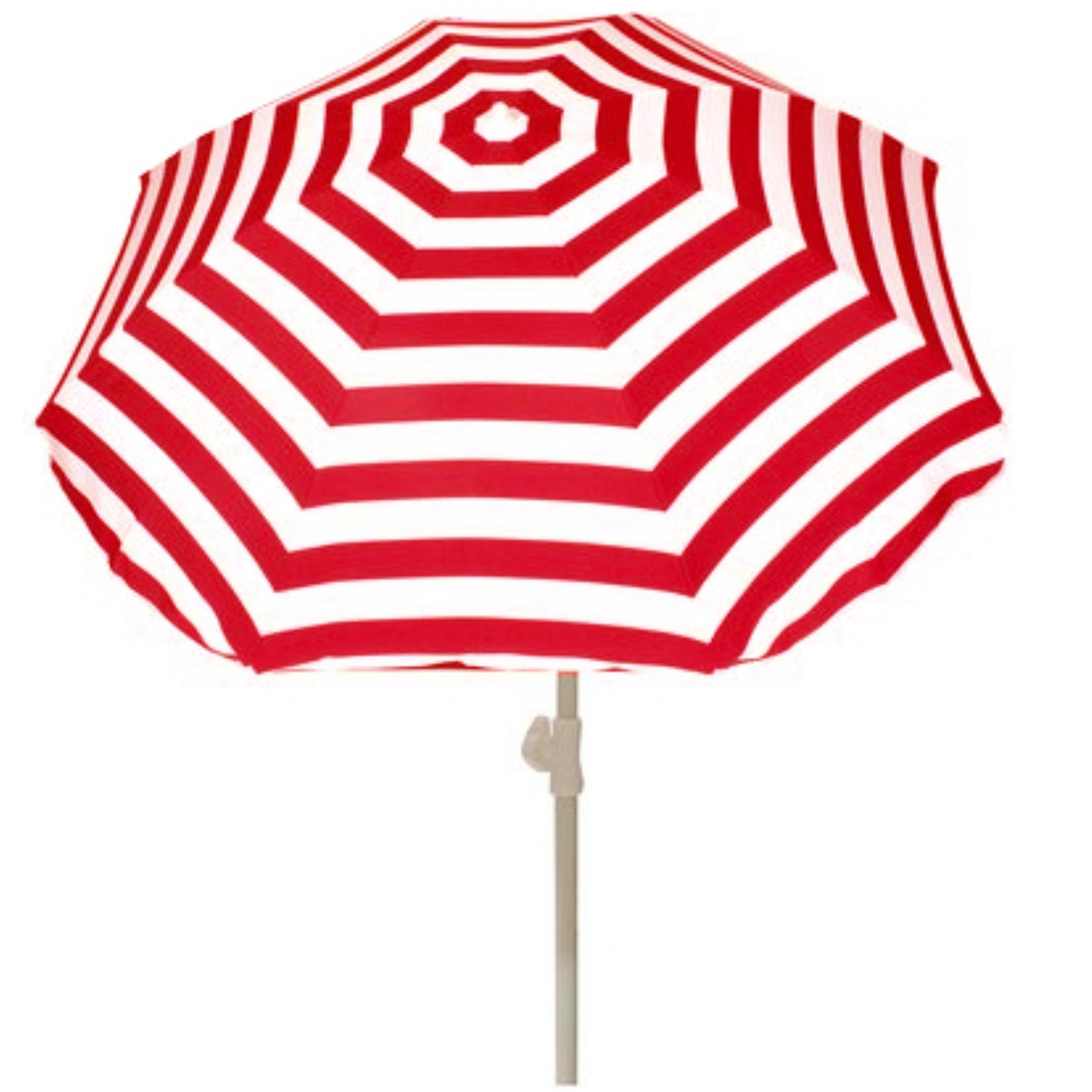 Rood gestreepte zomer parasol 180 cm