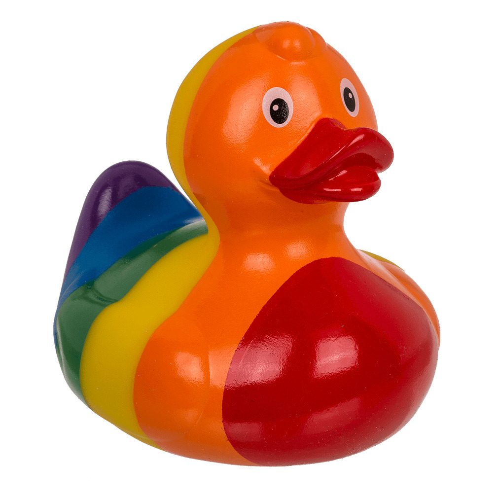Rubber badeendje Gay Pride-regenboog thema kleuren badkamer kado artikelen