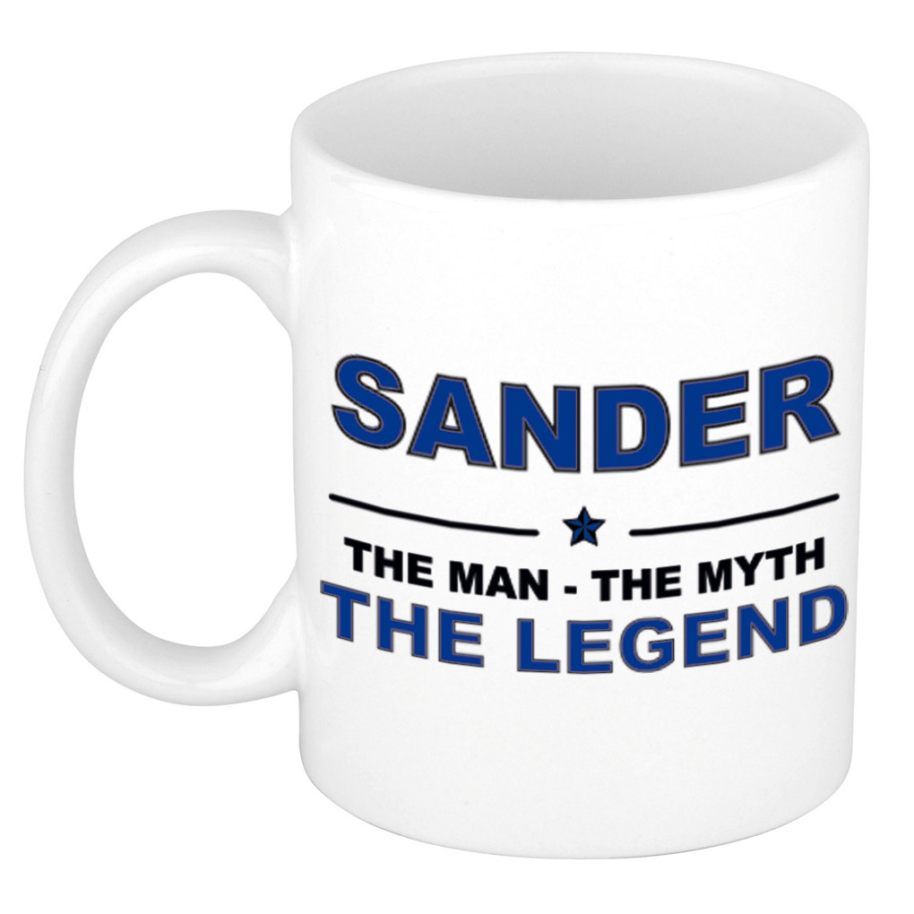 Sander The man, The myth the legend pensioen cadeau mok-beker 300 ml