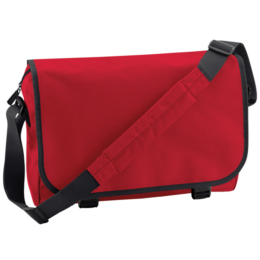 Schoudertas-Messenger bag rood heren-dames 41 x 31 x 12 cm