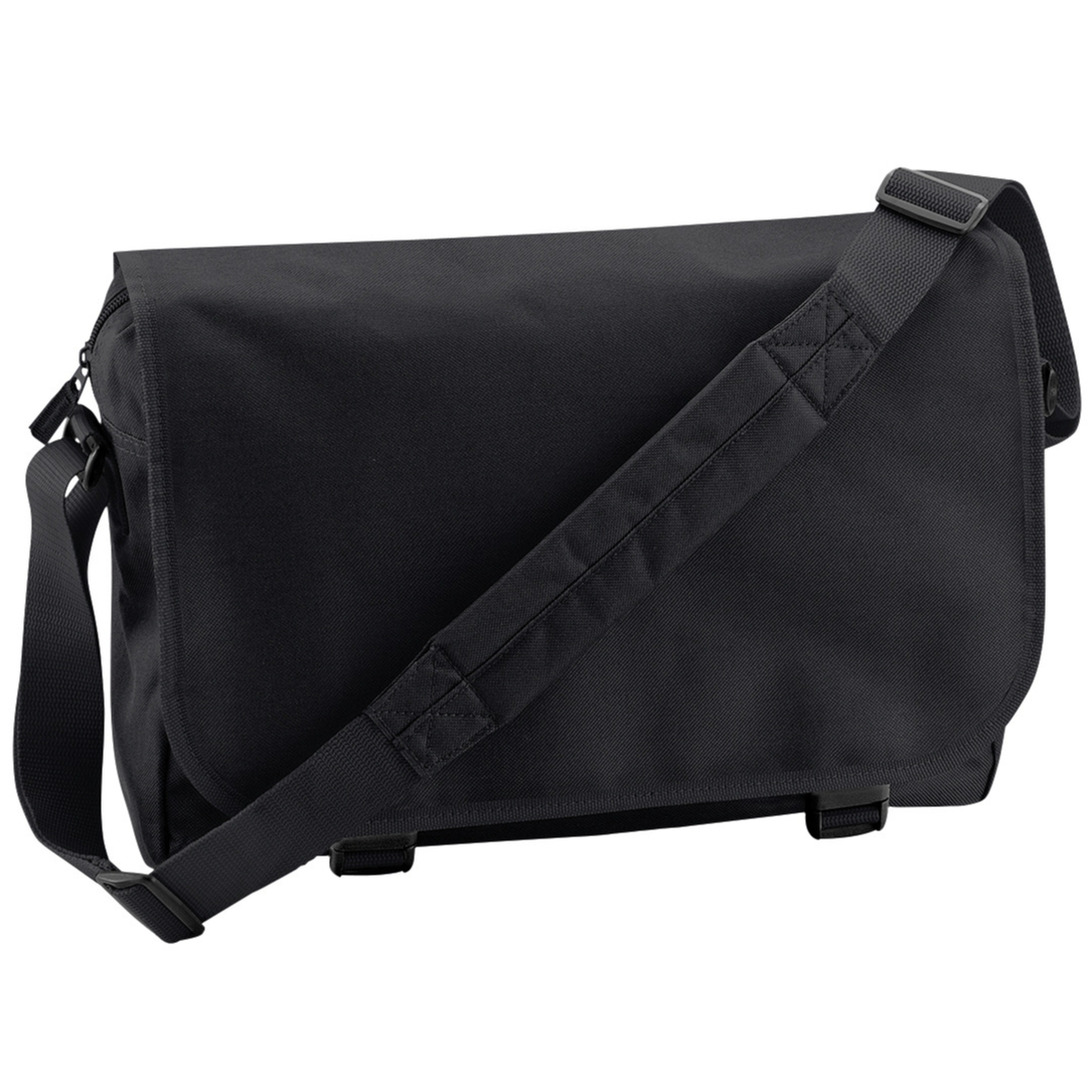 Schoudertas-Messenger bag zwart heren-dames 41 x 31 x 12 cm