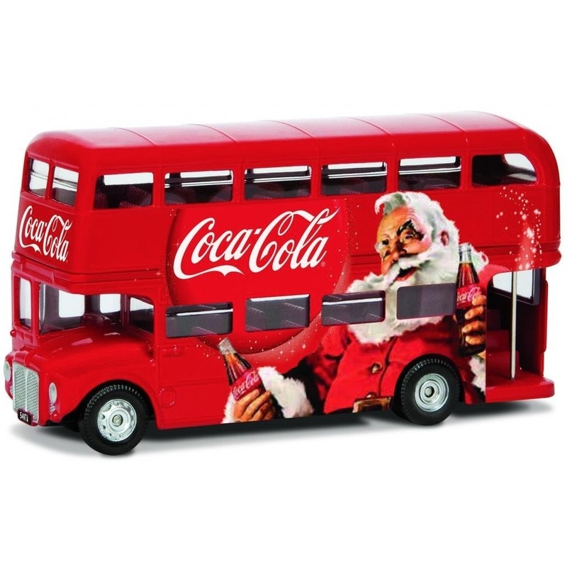 Speelgoed auto London bus Coca Cola kerstmis 1:36