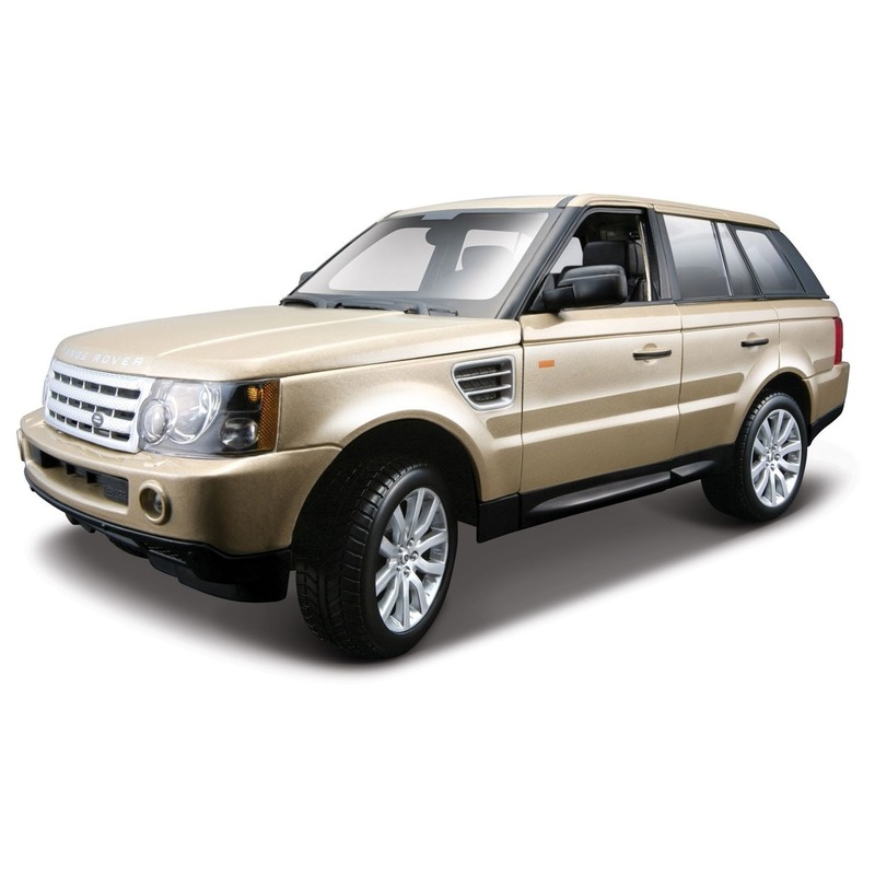 Speelgoed auto Range Rover goud metallic 1:18