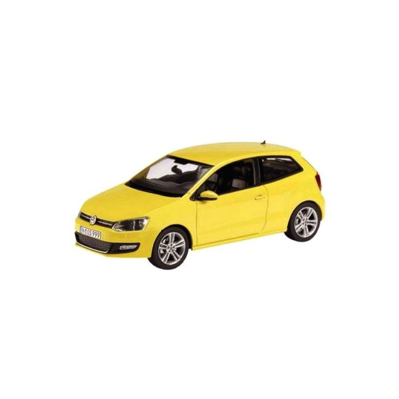 Speelgoed auto Volkswagen Polo GTI Mark 5 geel 1:43