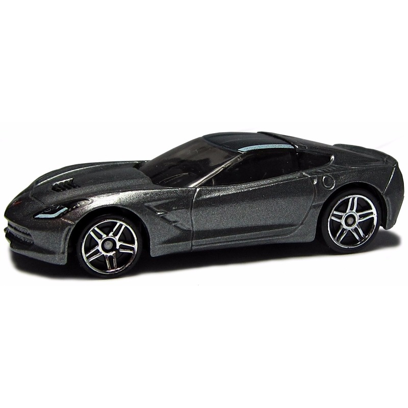 Speelgoedauto grijze Chevrolet Corvette Stringray 2014