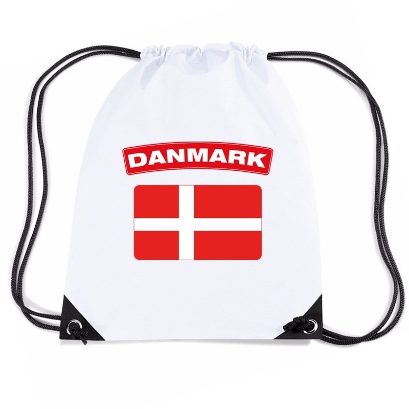 Sporttas met trekkoord vlag Denemarken