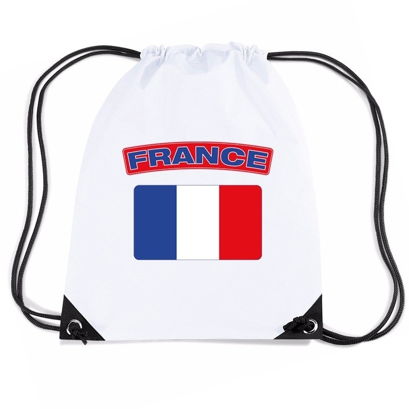 Sporttas met trekkoord vlag Frankrijk