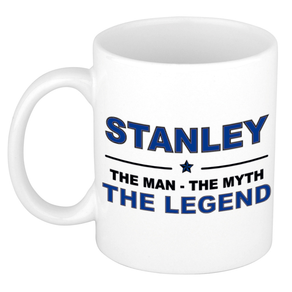 Stanley The man, The myth the legend pensioen cadeau mok-beker 300 ml