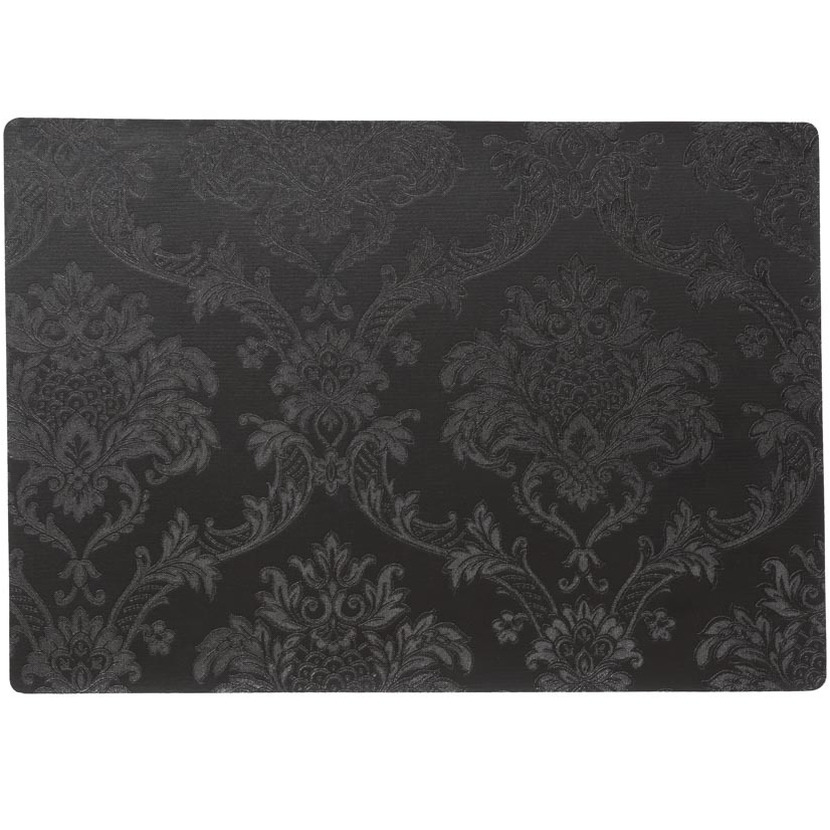 Stevige luxe Tafel placemats Amatista zwart 30 x 43 cm