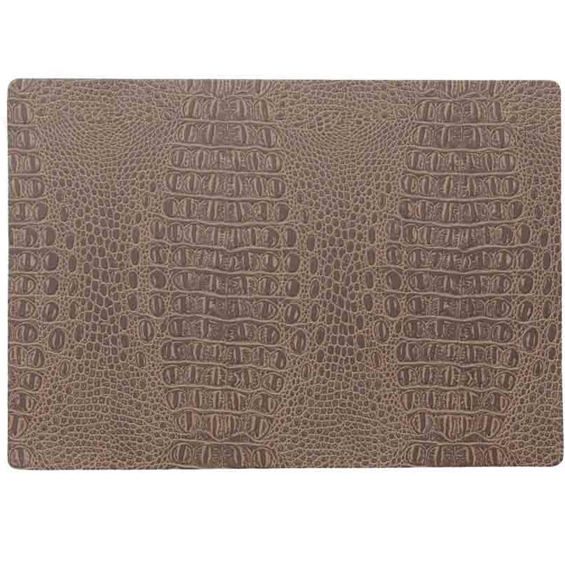 Stevige luxe Tafel placemats Coko bruin 30 x 43 cm
