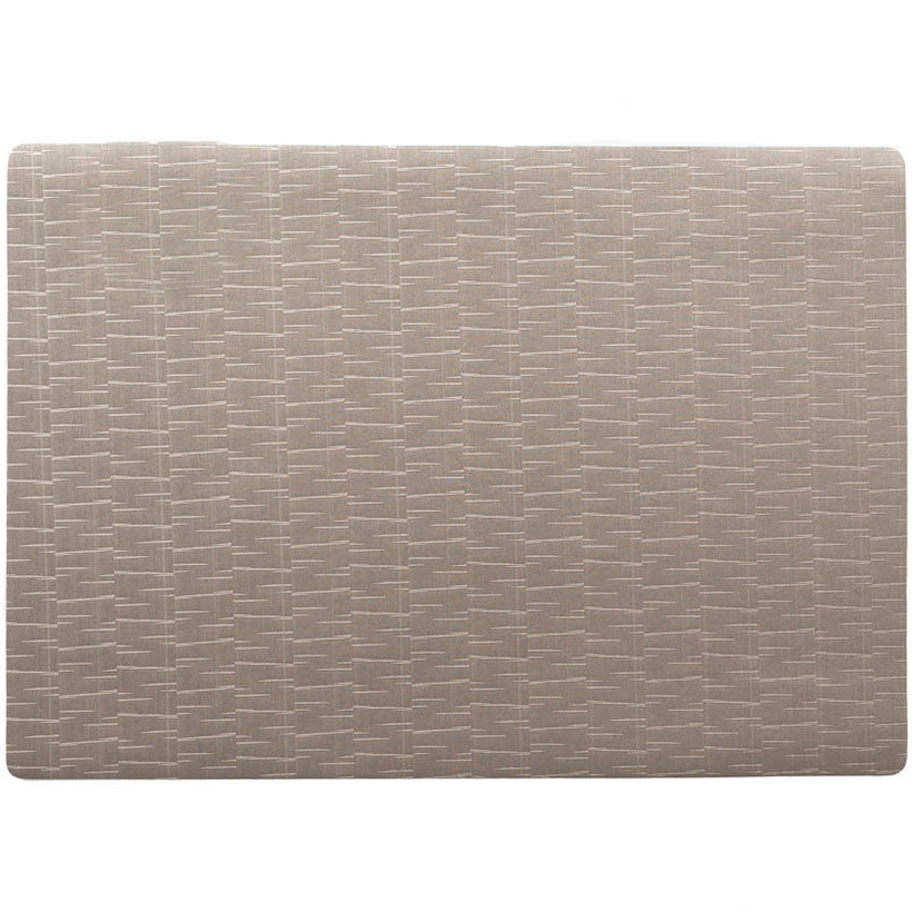 Stevige luxe Tafel placemats Jaspe taupe 30 x 43 cm