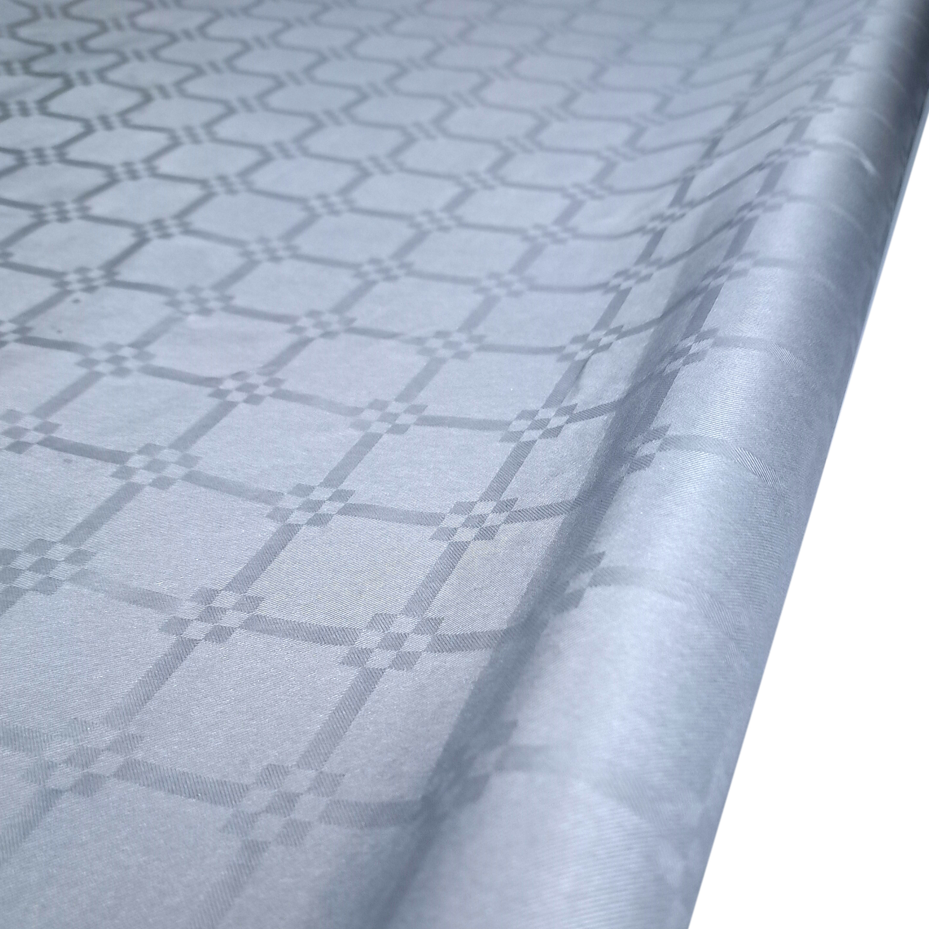 Tafellaken-tafelkleed op rol papier zilver 700 x 118 cm tafeldecoratie