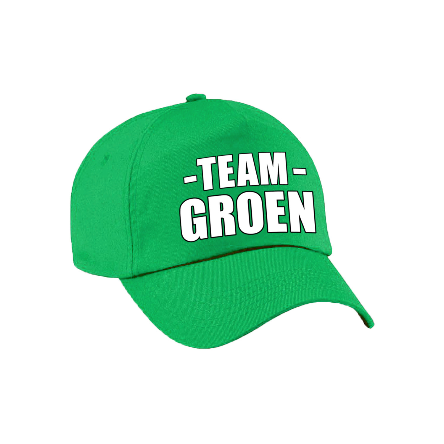 Team groen petten voor volwassenen voor training