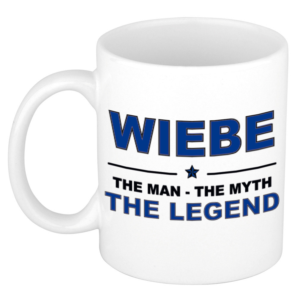 Wiebe The man, The myth the legend pensioen cadeau mok-beker 300 ml