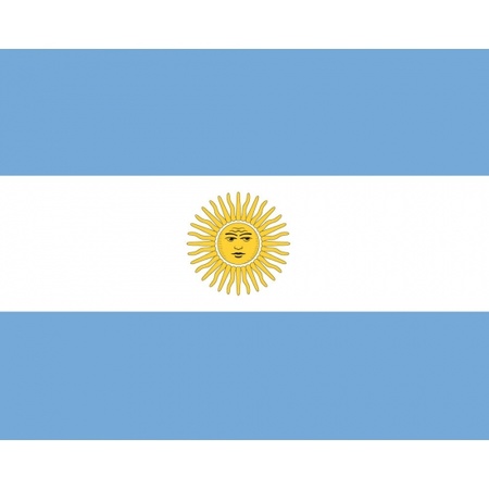 10x stuks Stickers Argentinie vlaggen