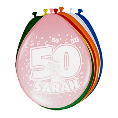 Folat party 50 years birthday decorations set - Balloons and guirlandes