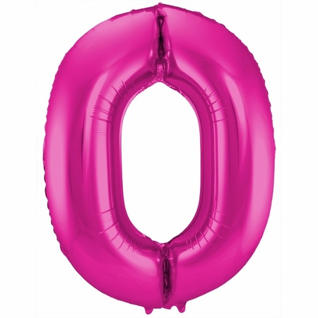 Number 10 balloon pink 86 cm