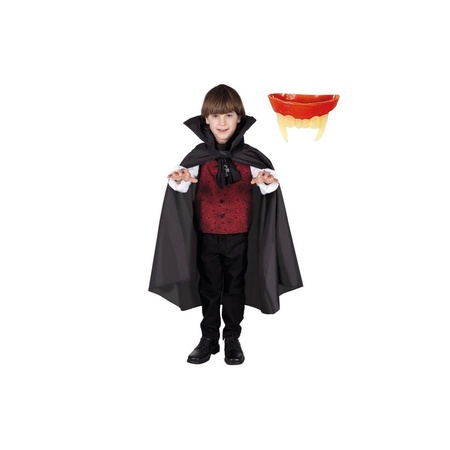 Dracula cape with teeth for kids