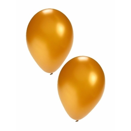 Gouden party ballonnen 200st