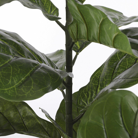 Groene Ficus lyrata/vioolbladplant kunstplant 120 cm in pot