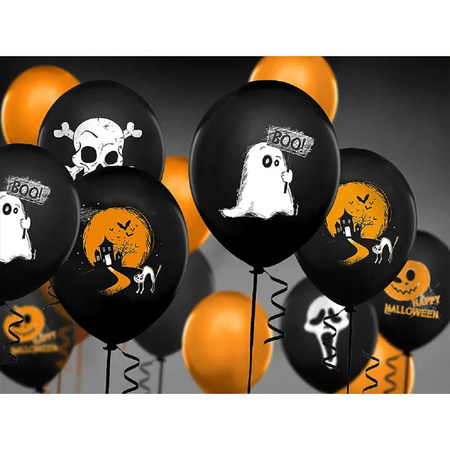 Set of 6x Halloween balloons