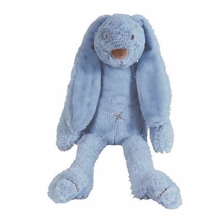 Pluche Happy Horse konijn donkerblauw 28 cm