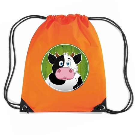 Koeien rugtas / gymtas oranje voor kinderen