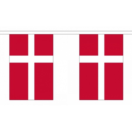 Rechthoekige vlaggenlijn Denemarken