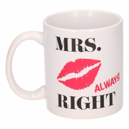 Huwelijk kado beker / mokken set Mr & Mrs Right