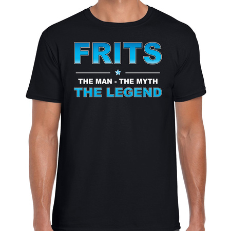Frits the legend t-shirt black for men 