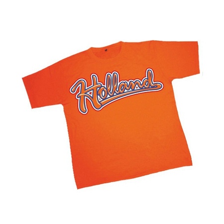T-shirt oranje met Holland opdruk