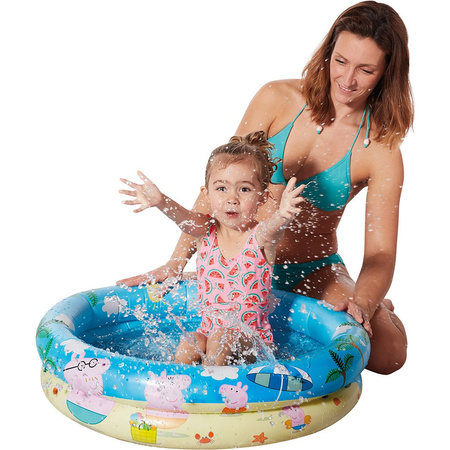 Peppa Pig/Big opblaasbaar zwembad babybadje 78 x 18 cm speelgoed