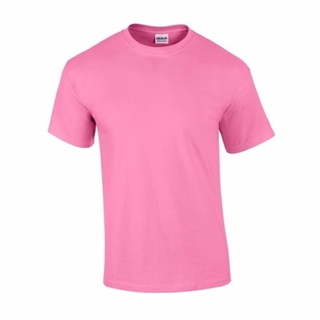 Unisex katoenen shirts roze voor volwassenen