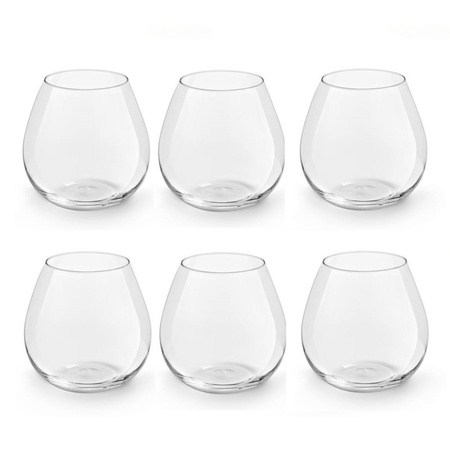 Set of 6x wine glasses without foot for white wine 470 ml Ronda
