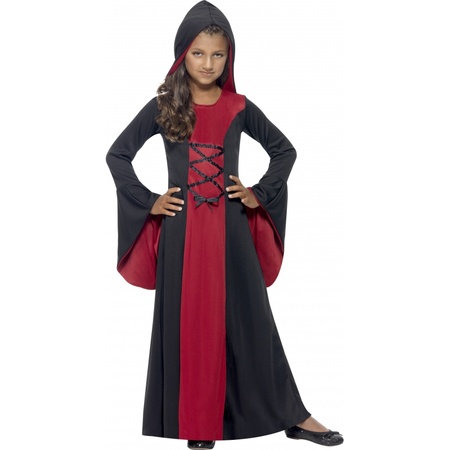 Vampire robe and teeth for girls size L