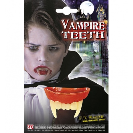 Vampire robe and teeth for girls size L